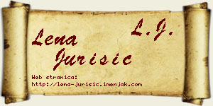 Lena Jurišić vizit kartica